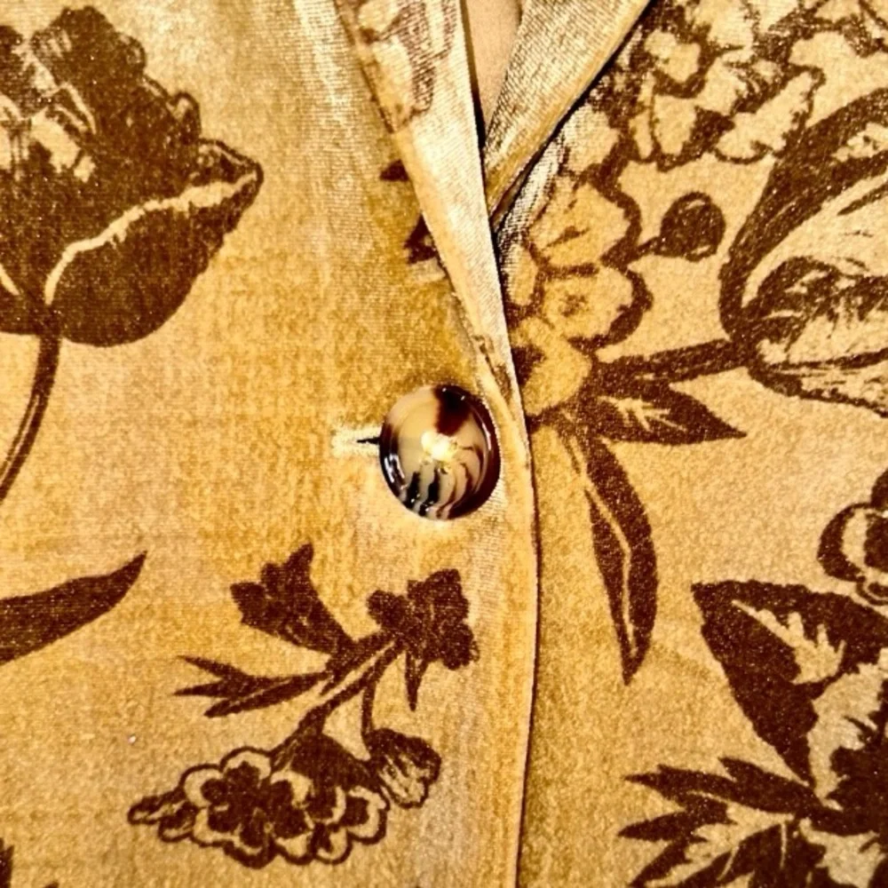 Joyfolie NWT XL Mia Joy Viktoria velvet coat in ochre floral - Picture 6 of 14